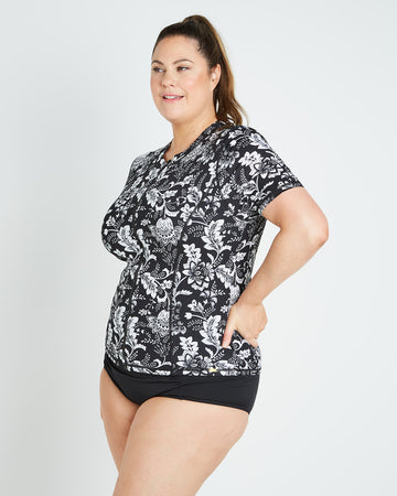Short Sleeve Rashie - Bandana Noir